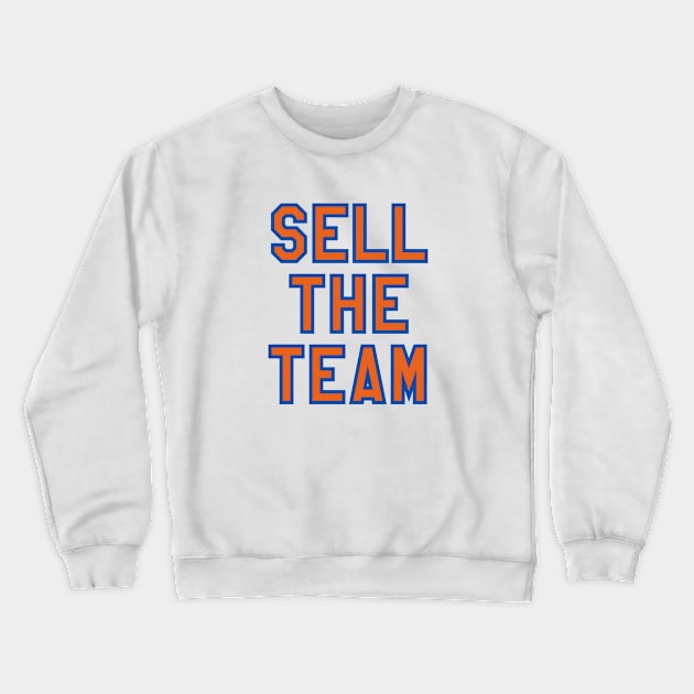 NY Sell The Team - White Crewneck Sweatshirt by KFig21